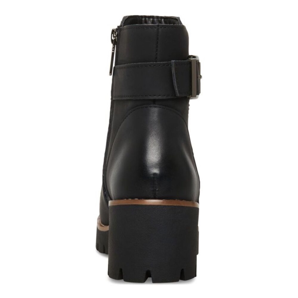 Aqua College Desiree Lug nubuck black ankle chunky boot Size 7 - Picture 5 of 17